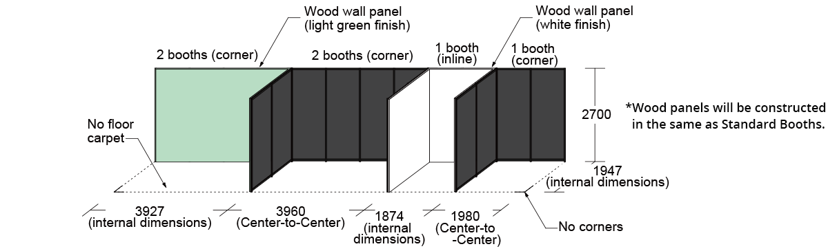 Optional Wood Booth (Half-Size Booth)