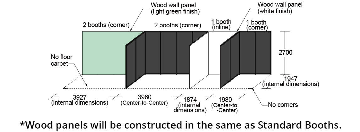 Optional Wood Booth (Half-Size Booth)