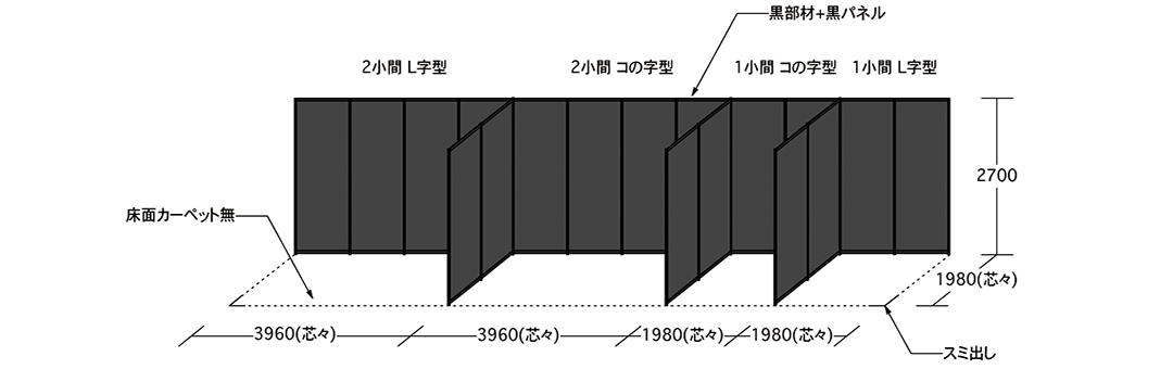 ハーフサイズ ブース