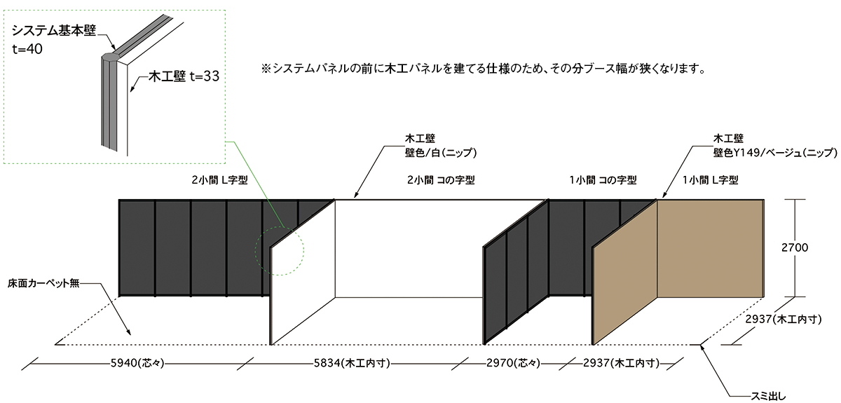 オプション木工ブース【スタンダードブース】