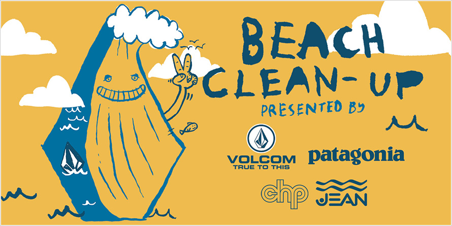 VOLCOM patagonia Partner CHP Sunrise Beach Clean Up