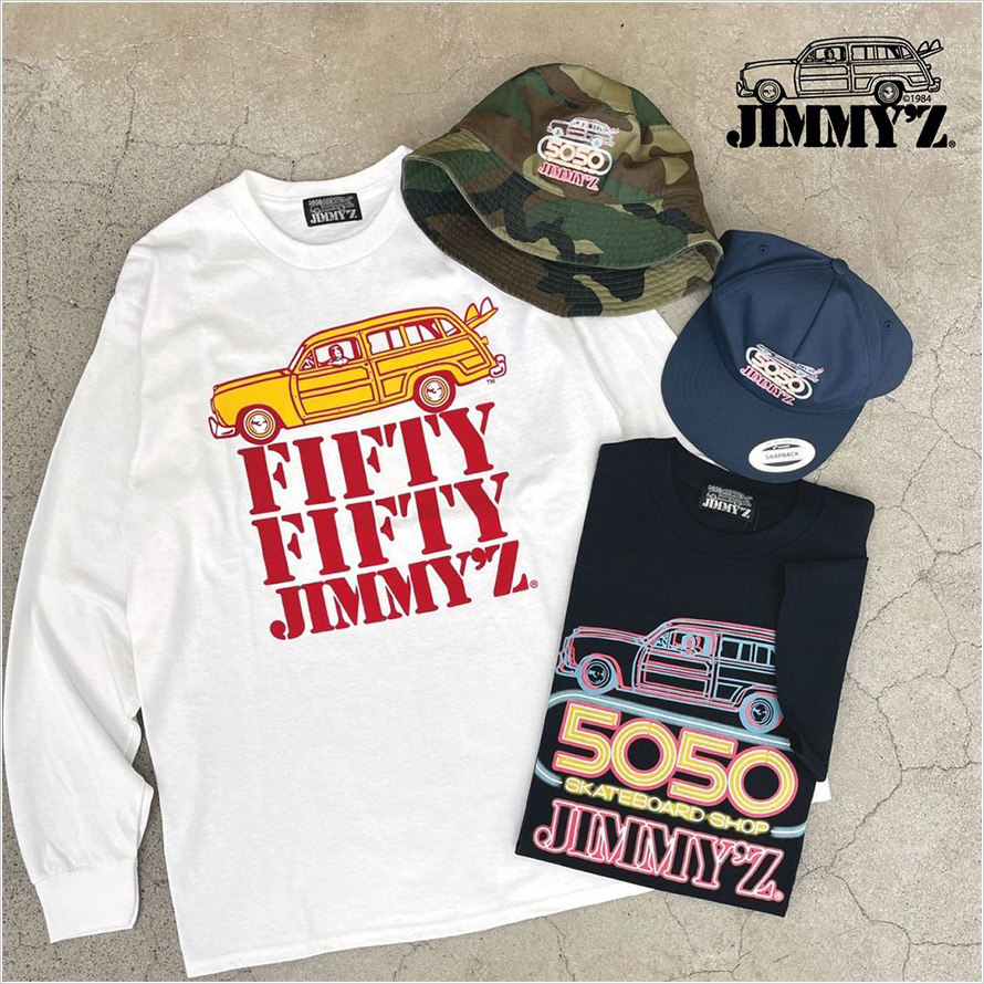 JIMMY’Zと5050のコラボアイテムが発売中!!